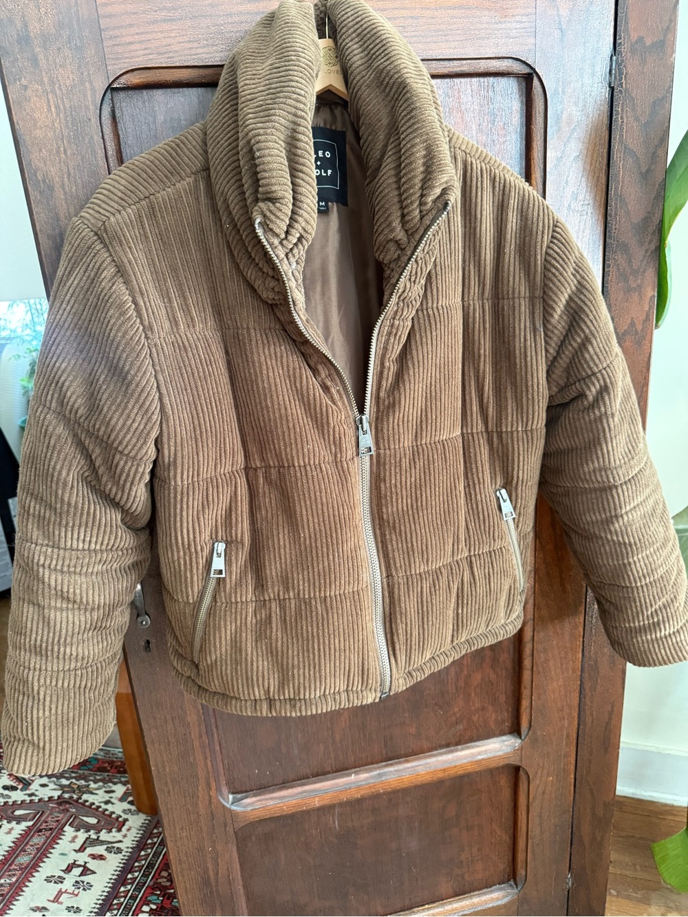 Vineyard Vines Kids Corduroy Puffer Jacket - Brown